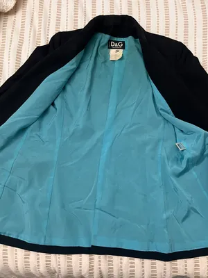 Dolce & Gabbana Vintage Black Blazer y2k celebrity style blazer antique fitted blazer runway designer office modest thumbnail 2