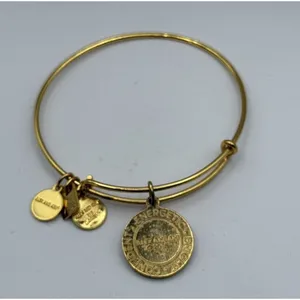 Alex And Ani Lemon Fruit Gold Expandable Charm Bracelet thumbnail 2