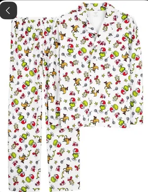 Grinch Christmas pajamas Multiple Size M thumbnail 1