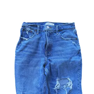 Abercrombie & Fitch The Mom High Rise Distressed Ripped Jeans 4 XShort Y2K Punk thumbnail 7