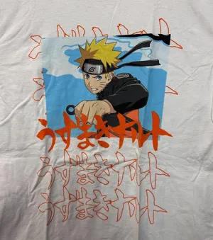 Naruto Uzumaki Hidden Leaf Hero Naruto Shippuden Anime Tee L thumbnail 2