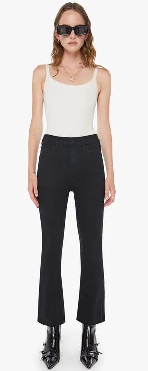 Mother Hustler Ankle Fray Jeans in Not Guilty thumbnail 1