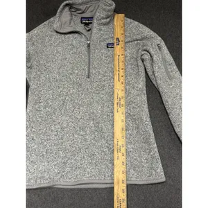 Better Sweater PATAGONIA 1/4 Zip‎ Fleece Lined Knit Heather Grey Small Gorpcore thumbnail 4