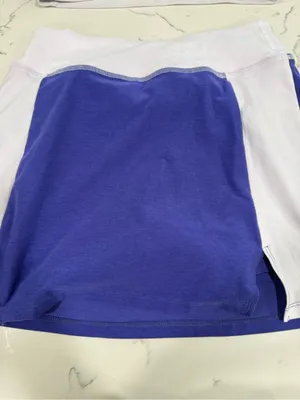Beyond Yoga Purple and White Sports Bralette with Matching Skirt Set thumbnail 2