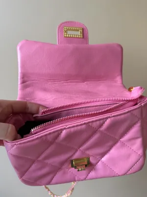 Pink Lily Pink Quilted Purse thumbnail 6