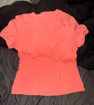 Classic Crew Neck Women's T-Shirt - Coral Pink thumbnail 1
