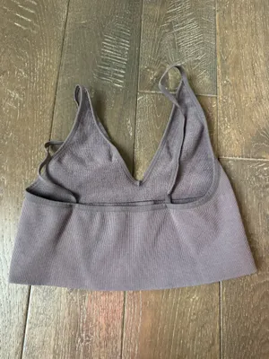 Billabong Purple Tank Top V Neck Crop Top Size XS thumbnail 2