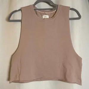 Offline By Aerie Blush Dusty Rose Pink Cropped Muscle Tank Top XS. thumbnail 8