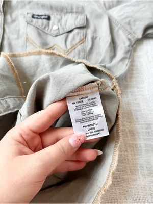 Wrangler "Retro" Long Sleeve Grey Denim Western Snap Shirt 🦅 Size Large thumbnail 5