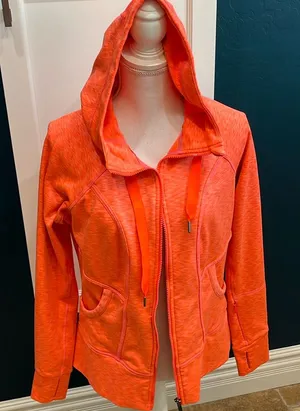 🎉Host Pick🎉 Athleta  orange zip front jacket thumbnail 1