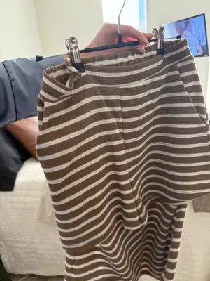 Matching stripe set Brown thumbnail 3