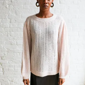 RAGDOLL LA Mohair Blend A Fuzzy Light‎ Pink Pullover Sweater XS thumbnail 3