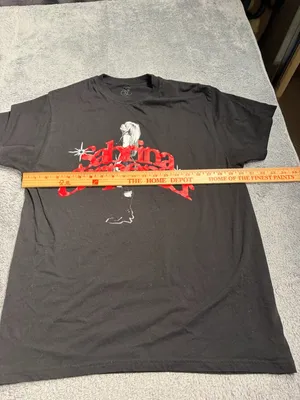 Sabrina carpenter Graphic Tee black red XL thumbnail 5