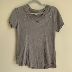 Pulp Top Blouse Shirt Women Size Small Brown Short Sleeve Boho Summer thumbnail 1