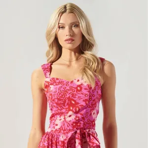 Sugarlips Lover Girl Shania Bustier Cropped Top Size Large Pink Red Sz L New thumbnail 9