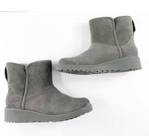 UGG Ankle Shearling Kristin Snow Boots Booties Gray 8.5 thumbnail 3