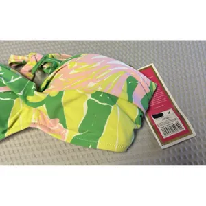 Lilly Pulitzer for Target‎ Women's Floral Bandeau Bikini Top NWT SZ Med Tie Back thumbnail 2
