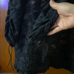For Love and Lemons Violetta Lace Up Mini Black Lace Dress SMALL thumbnail 9