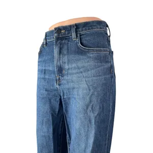 J. Brand Women's Blue Raw Frayed Hem High Rise Straight Denim Jeans Pants Sz 27 thumbnail 2