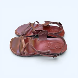 Jerusalem Camel Brown Leather Strappy Jesus Sandals Women’s Size 41 Comfy Boho thumbnail 8