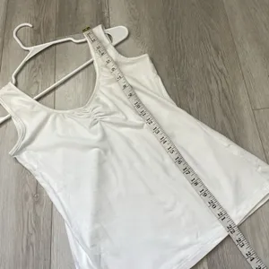 Amour Vert Tank Top cinched bust sleeveless womens White (small) contemporary thumbnail 6