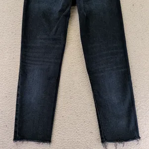 Banana Republic High-Rise Straight Jeans Dark Wash Raw Hem Button Fly‎ 442797 25 thumbnail 10