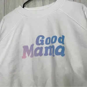 Good American Good Mama Crewneck Cropped Sweatshirt size 2 M Medium thumbnail 7