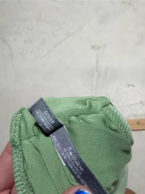 Aerie scoop Ribbed Sage Green Bikini Top small thumbnail 3