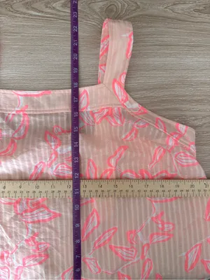 Carve Designs XL Jacey Babydoll Tank Top Jade Relaxed Peachy Orange Sheer Beach thumbnail 6