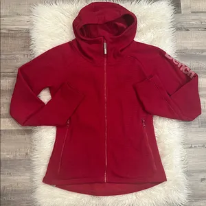 BENCH zip front textured fleece funnel neck hooded jacket L thumbnail 7