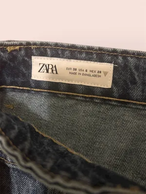 Zara mid-ride TRF baggy barrel jeans thumbnail 3