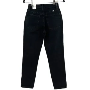 Aritzia Sunday‎ Best Zola Mom Jeans High-Waisted Tapered Denim Black Size 00 thumbnail 4