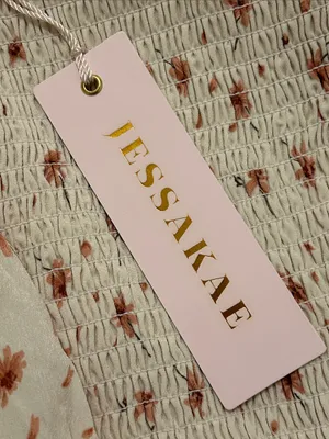 Jessakae Daydreamer Smocked Midi Dress In Cream Floral NWT Size Large thumbnail 13
