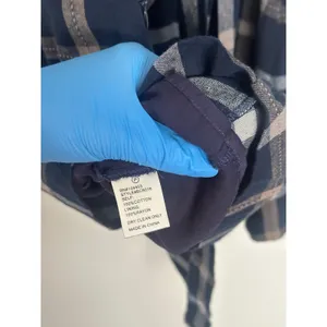 Revolve J.O.A. Tie Shoulder Plaid Mini Dress Navy Blue Preppy casual retail $95 thumbnail 9
