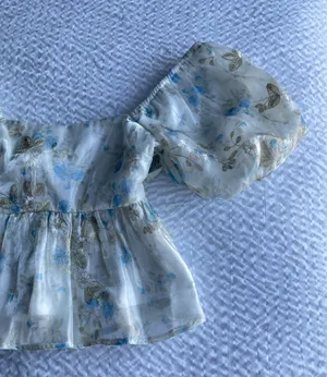 Altar'd State Floral Cropped Blouse thumbnail 4
