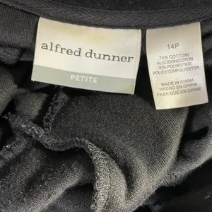 Alfred Dunner Black Bomber Jacket with Pink Floral Embroidery thumbnail 4