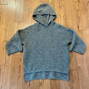 Old navy grey ribbed hooded sweater size xs thumbnail 2