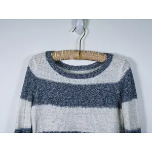 Y2K Abercrombie & Fitch Striped Sweater Womens S Blue White Preppy 2000s Bella thumbnail 5
