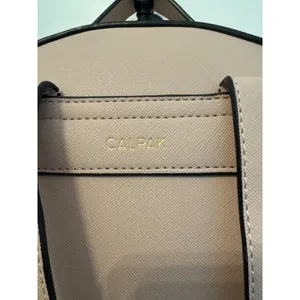 Calpak Blush Pink Faux Leather Backpack Strappy‎ Stitch Detail Gold Hardware NEW thumbnail 4
