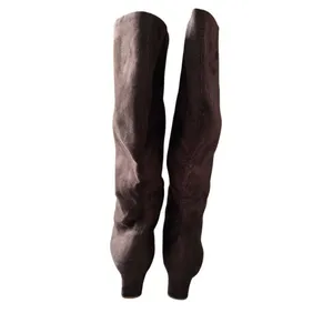 Seychelles June Brown Suede Square Toe Kitten Heel Tall Boots Size 6.5M thumbnail 5