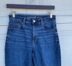 Jeans Mom Denim Stretch Blue 5 Pocket Size 8 American Eagle Women’s thumbnail 4