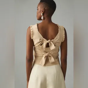 by Anthropologie Bow-Back Sweater Tank thumbnail 2