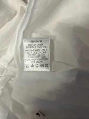 STAUD Laelia Mini Dress White Cotton Lined Puff Sleeves Size 8 thumbnail 12