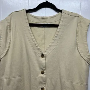 Free People Beach Womens Cardigan Small Cotton Oversized Boho Minimalist Relaxed thumbnail 4