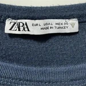 Zara Blue Women's cropped top size large thumbnail 2