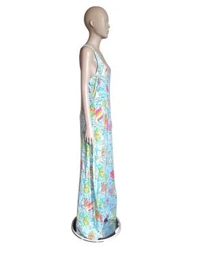 Lilly Pulitzer Blue Sail Boat Maxi Dress thumbnail 5