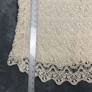 Solitaire Lace Crochet Tank Top Cream Womens Size Medium Boho Sleeveless Blouse‎ thumbnail 7