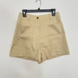 Rihoas Yellow High Waisted Pocket Shorts Size M thumbnail 5