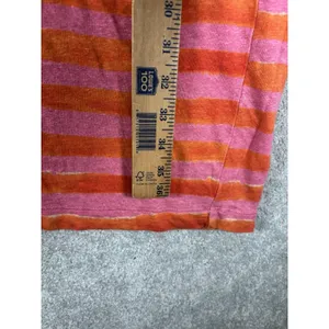 tommy bahama pink orange stripe linen blend dress medium t shirt dress Tunic thumbnail 11