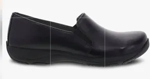 Dansko Linley Slip Resistant Leather Platform Slip-On Shoes(Size 40) thumbnail 1